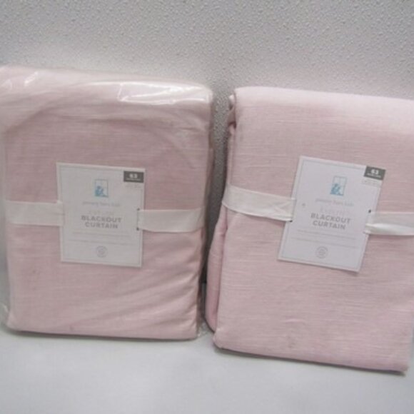 Pottery Barn Kids Evelyn Linen Blackout Curtains – Blush – 54" x 63" – Set of 2 - Picture 1 of 1